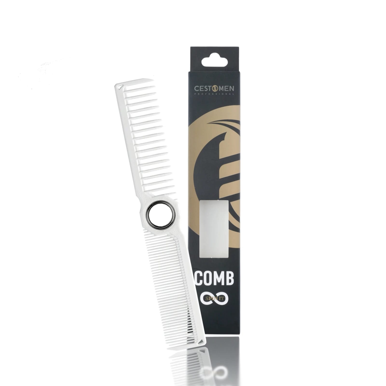360 ° Bearing Rotating Hair Comb Antistatic Double Sided Heat Resistant Hair Clipper Comb Salon Lightweight Hairdressing Tool